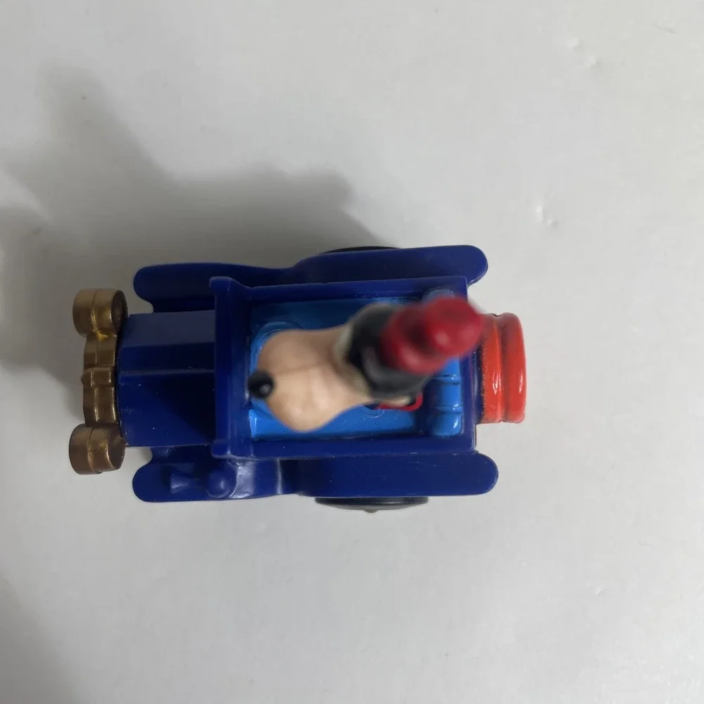 Vintage Disney Goofy Pull Back Car 1988 Blue McDonald's Collectible Toy‎ Works